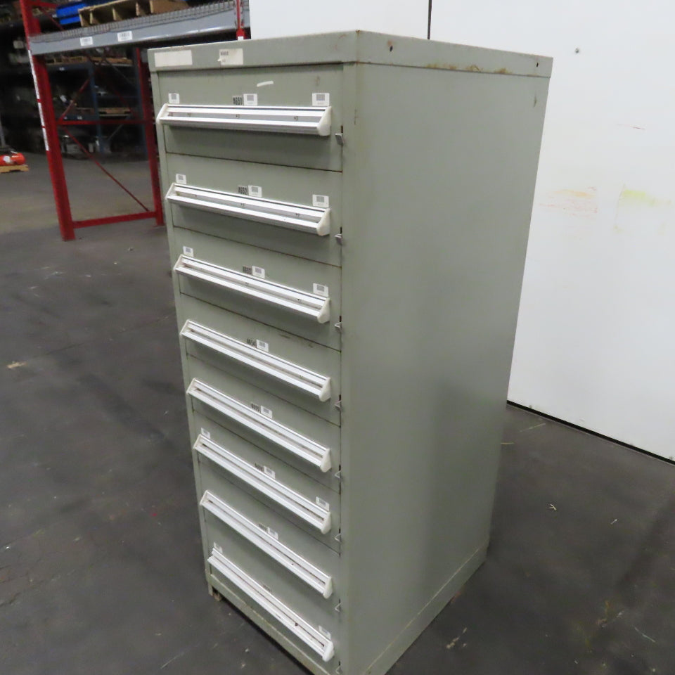 8 Drawer Small Parts Tools Storage Shop Cabinet 22.5" x 28" x 59"
