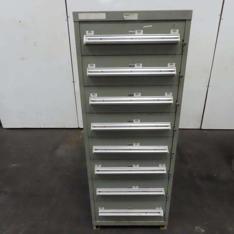 8 Drawer Small Parts Tools Storage Shop Cabinet 22.5" x 28" x 59"