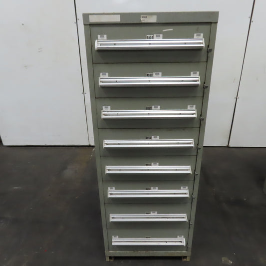 8 Drawer Small Parts Tools Storage Shop Cabinet 22.5" x 28" x 59"