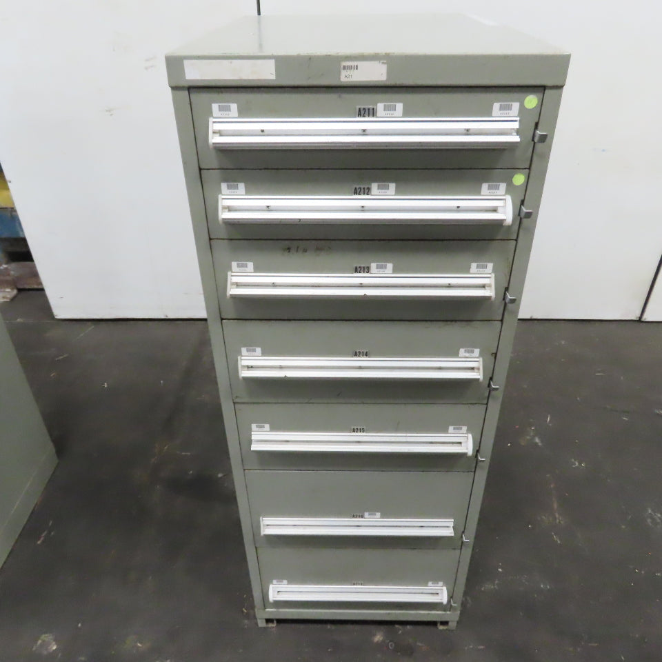 7 Drawer Small Parts Tools Storage Shop Cabinet 22.5" x 28" x 59"
