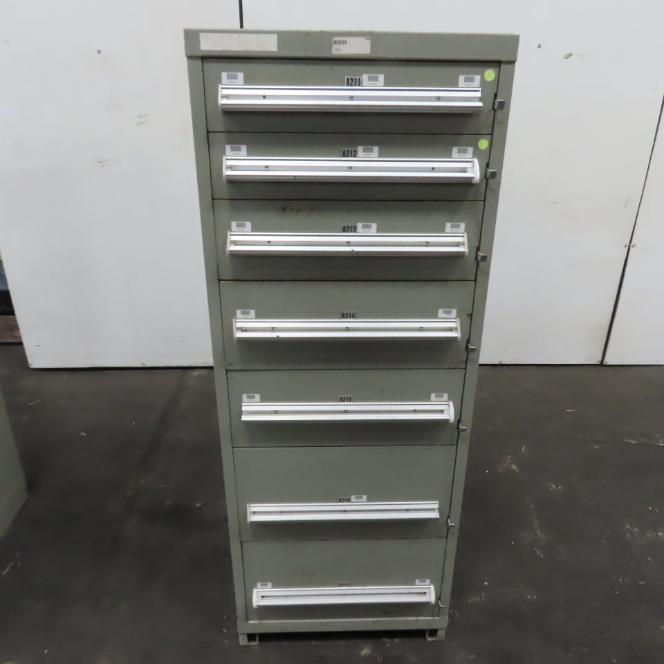 7 Drawer Small Parts Tools Storage Shop Cabinet 22.5" x 28" x 59"