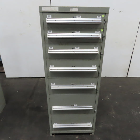 7 Drawer Small Parts Tools Storage Shop Cabinet 22.5" x 28" x 59"