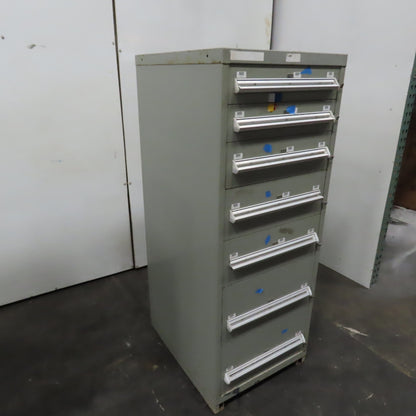 7 Drawer Small Parts Tools Storage Shop Cabinet 22.5" x 28" x 59"