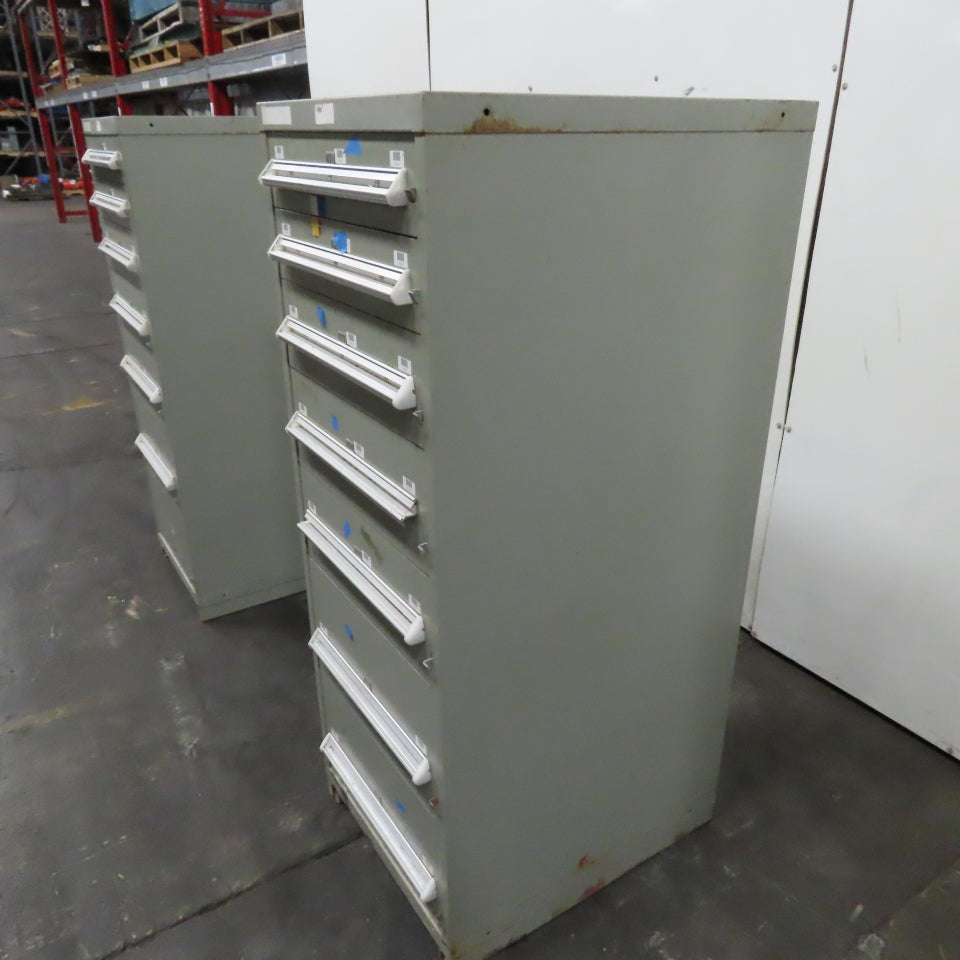 7 Drawer Small Parts Tools Storage Shop Cabinet 22.5" x 28" x 59"