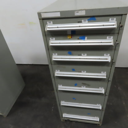 7 Drawer Small Parts Tools Storage Shop Cabinet 22.5" x 28" x 59"