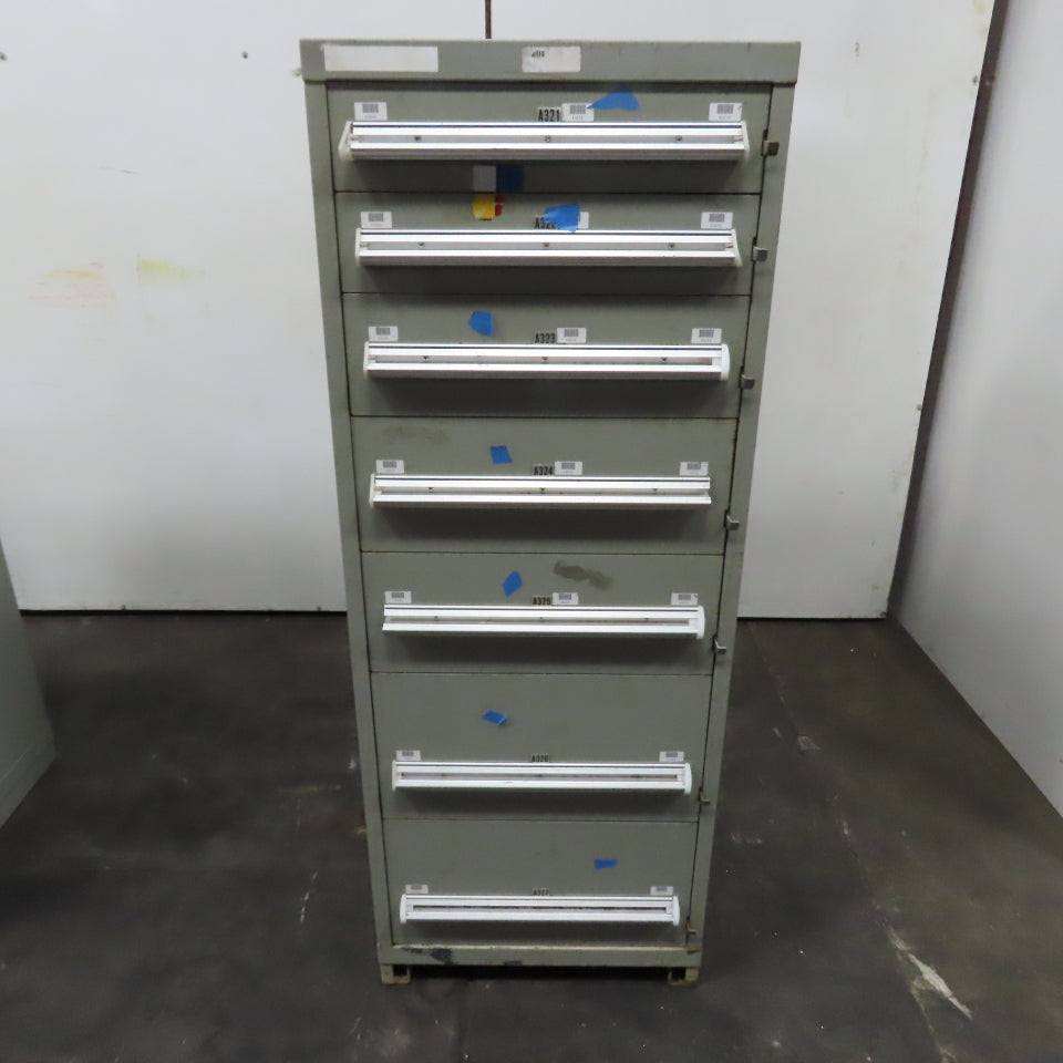 7 Drawer Small Parts Tools Storage Shop Cabinet 22.5" x 28" x 59"