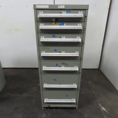 7 Drawer Small Parts Tools Storage Shop Cabinet 22.5" x 28" x 59"