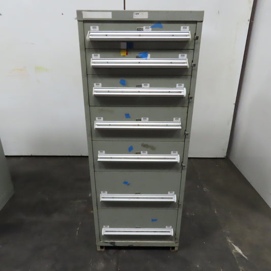 7 Drawer Small Parts Tools Storage Shop Cabinet 22.5" x 28" x 59"