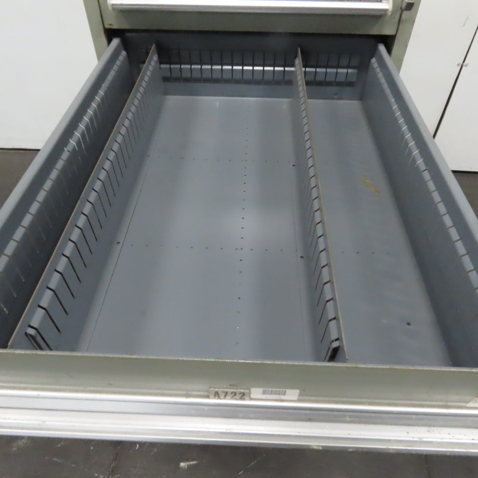 8 Drawer Small Parts Tools Storage Shop Cabinet 22.5" x 28" x 59"