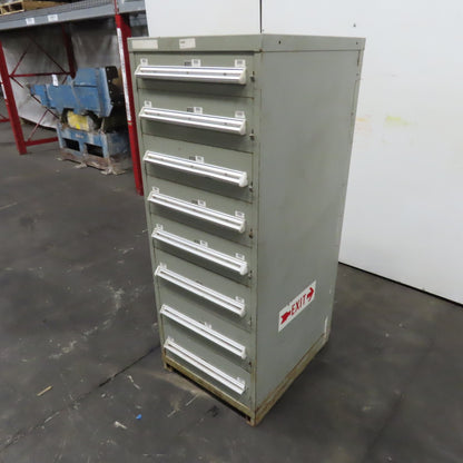 8 Drawer Small Parts Tools Storage Shop Cabinet 22.5" x 28" x 59"