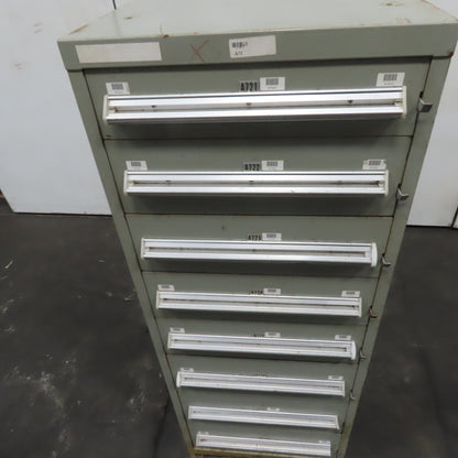 8 Drawer Small Parts Tools Storage Shop Cabinet 22.5" x 28" x 59"