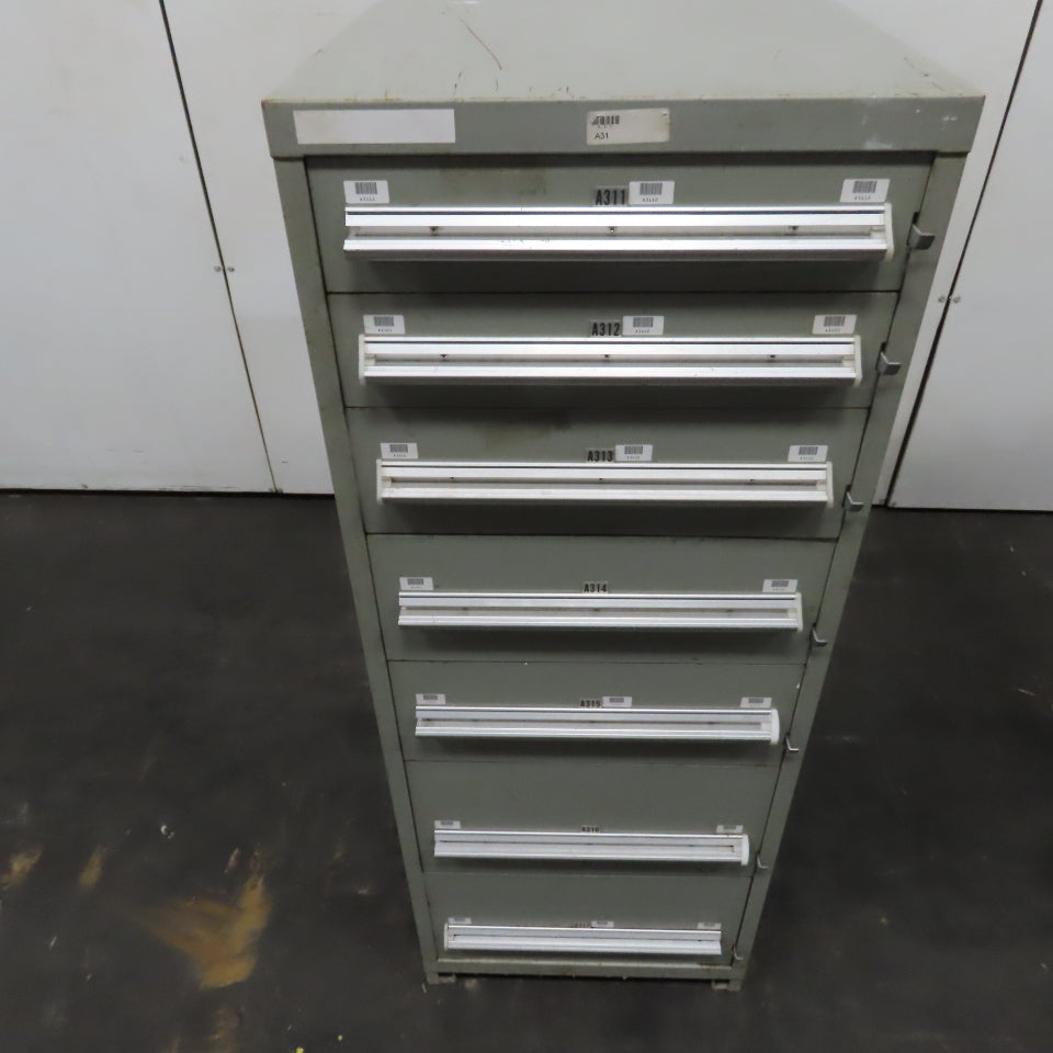 7 Drawer Small Parts Tools Storage Shop Cabinet 22.5" x 28" x 59"