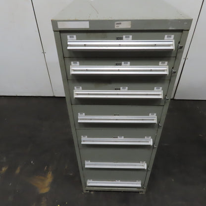 7 Drawer Small Parts Tools Storage Shop Cabinet 22.5" x 28" x 59"