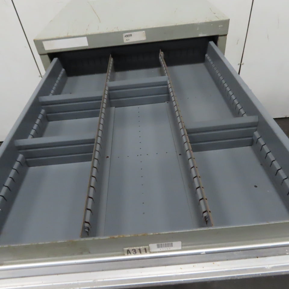 7 Drawer Small Parts Tools Storage Shop Cabinet 22.5" x 28" x 59"