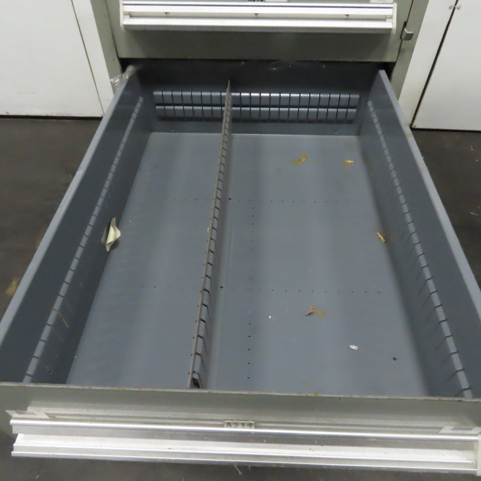 7 Drawer Small Parts Tools Storage Shop Cabinet 22.5" x 28" x 59"