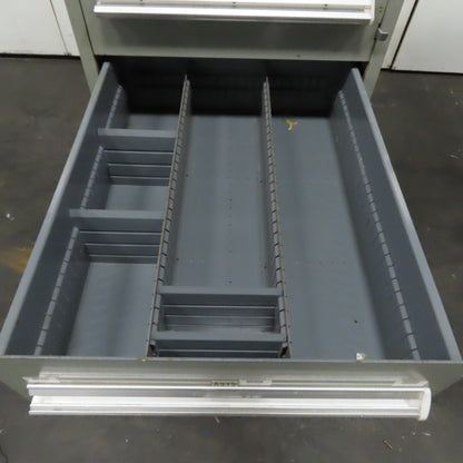 7 Drawer Small Parts Tools Storage Shop Cabinet 22.5" x 28" x 59"