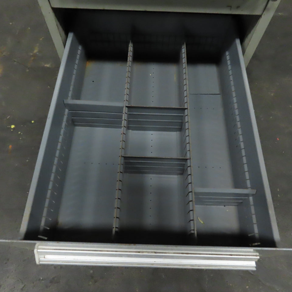 7 Drawer Small Parts Tools Storage Shop Cabinet 22.5" x 28" x 59"