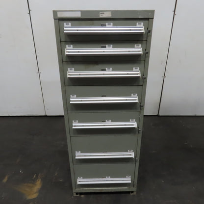 7 Drawer Small Parts Tools Storage Shop Cabinet 22.5" x 28" x 59"