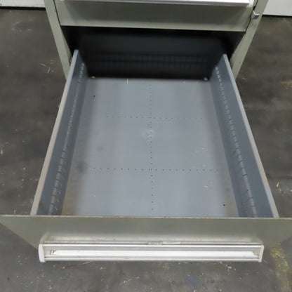 Stanley Vidmar 7 Drawer Small Parts Tools Storage Shop Cabinet 22.5" x 28" x 59"