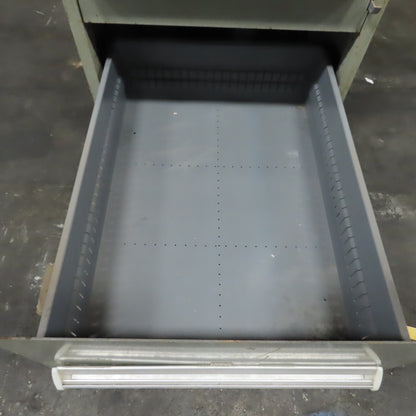 Stanley Vidmar 7 Drawer Small Parts Tools Storage Shop Cabinet 22.5" x 28" x 59"