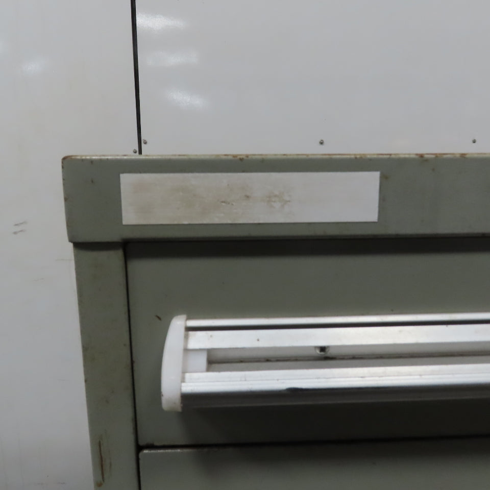 Stanley Vidmar 7 Drawer Small Parts Tools Storage Shop Cabinet 22.5" x 28" x 59"