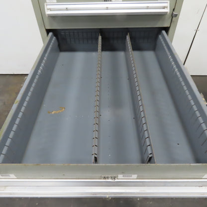 Stanley Vidmar 8 Drawer Small Parts Tools Storage Shop Cabinet 22.5" x 28" x 59"