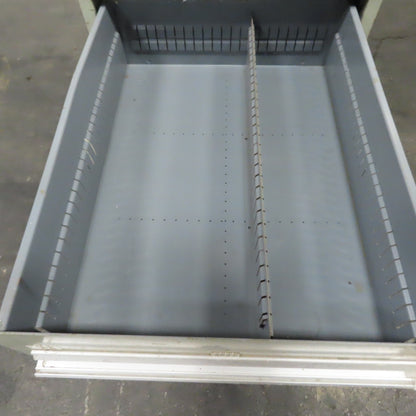 Stanley Vidmar 8 Drawer Small Parts Tools Storage Shop Cabinet 22.5" x 28" x 59"