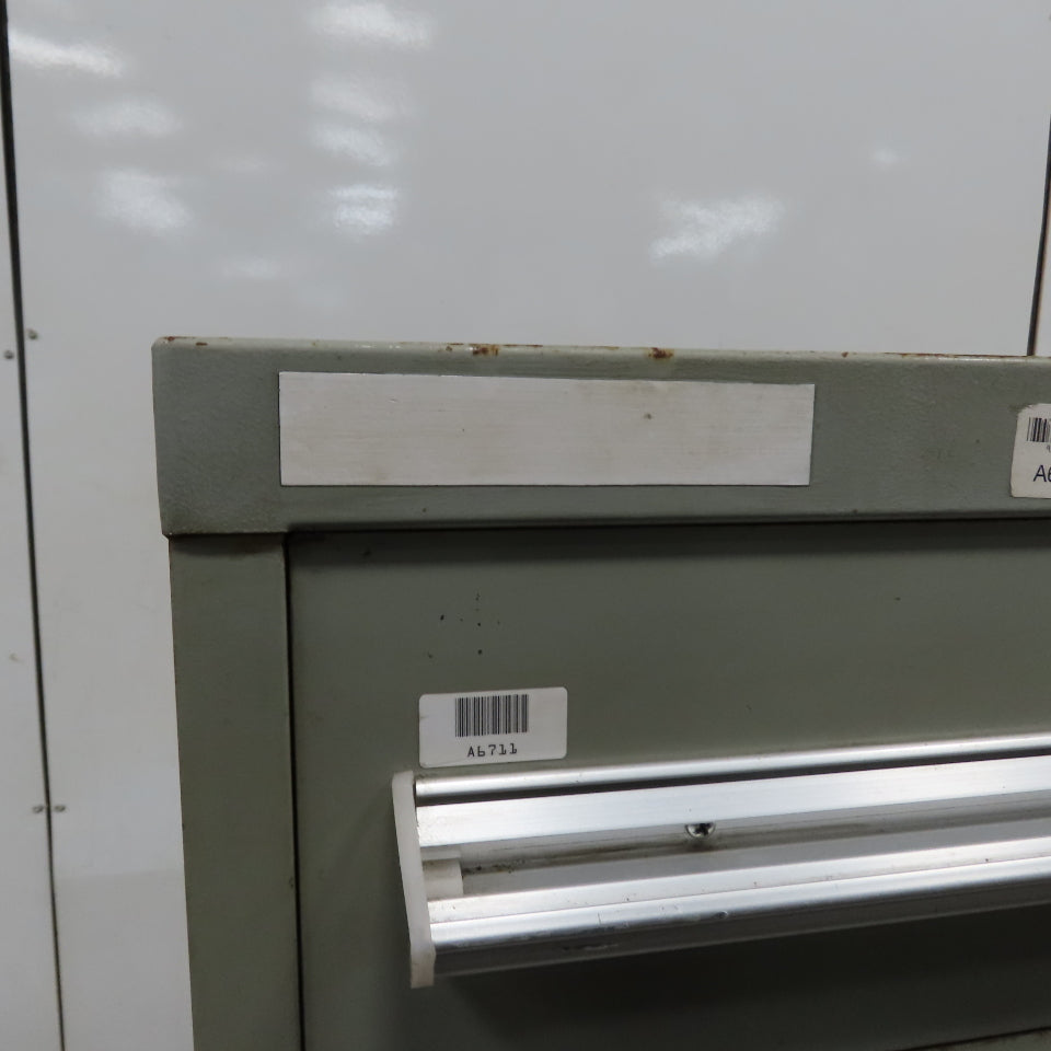Stanley Vidmar 8 Drawer Small Parts Tools Storage Shop Cabinet 22.5" x 28" x 59"