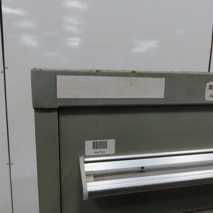 Stanley Vidmar 8 Drawer Small Parts Tools Storage Shop Cabinet 22.5" x 28" x 59"