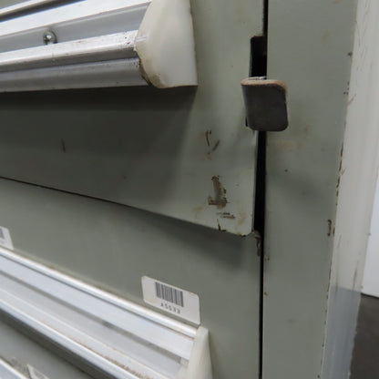 Stanley Vidmar 8 Drawer Small Parts Tools Storage Shop Cabinet 22.5" x 28" x 59"