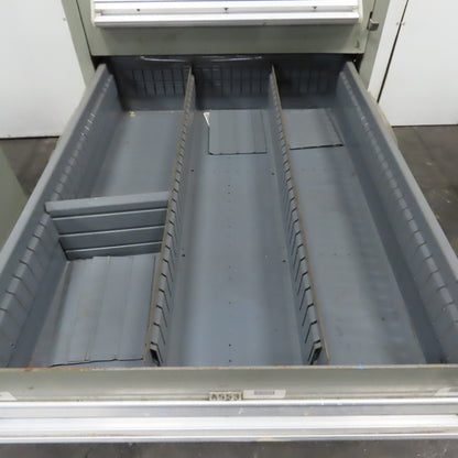 Stanley Vidmar 8 Drawer Small Parts Tools Storage Shop Cabinet 22.5" x 28" x 59"