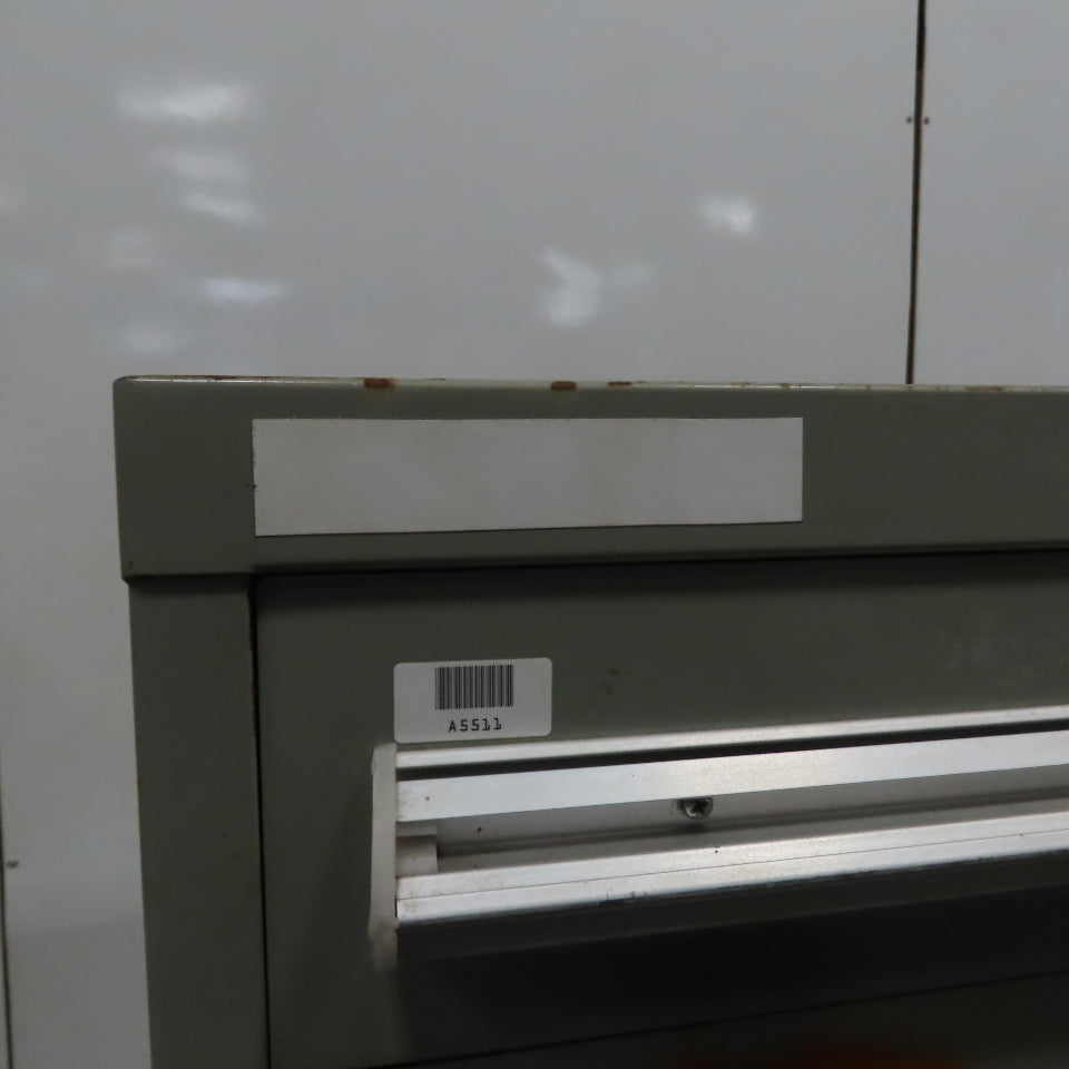 Stanley Vidmar 8 Drawer Small Parts Tools Storage Shop Cabinet 22.5" x 28" x 59"