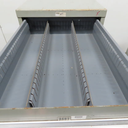 Stanley Vidmar 8 Drawer Small Parts Tools Storage Shop Cabinet 22.5" x 28" x 59"