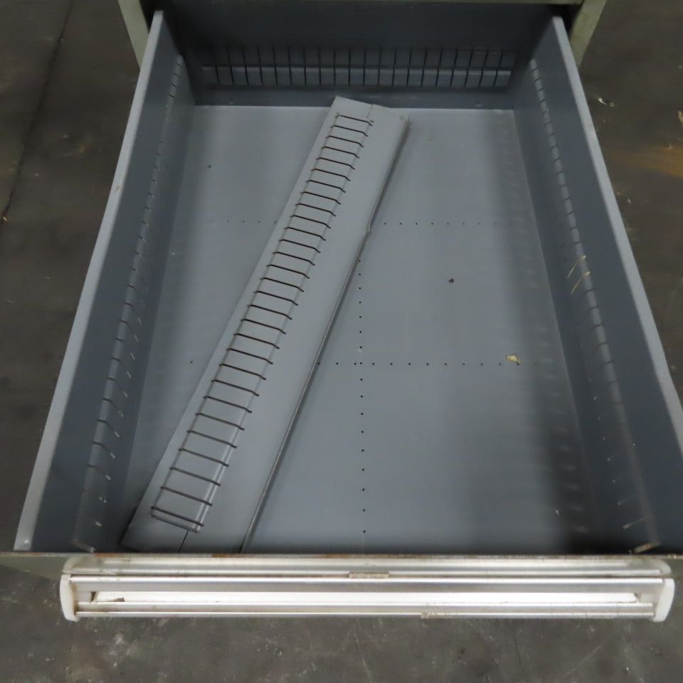 Stanley Vidmar 8 Drawer Small Parts Tools Storage Shop Cabinet 22.5" x 28" x 59"
