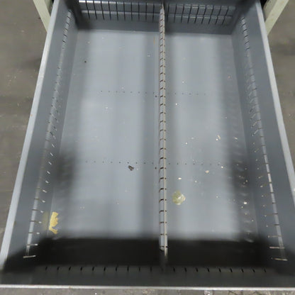 Stanley Vidmar 7 Drawer Small Parts Tools Storage Shop Cabinet 22.5" x 28" x 59"