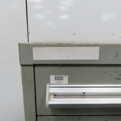 Stanley Vidmar 7 Drawer Small Parts Tools Storage Shop Cabinet 22.5" x 28" x 59"