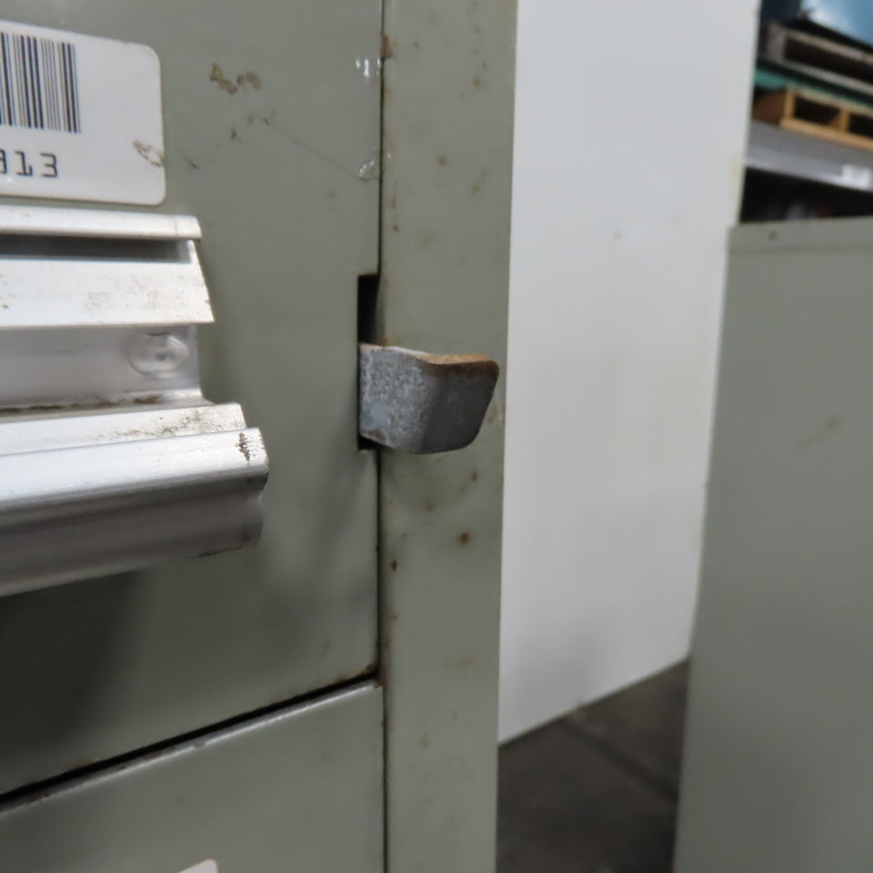 Stanley Vidmar 7 Drawer Small Parts Tools Storage Shop Cabinet 22.5" x 28" x 59"