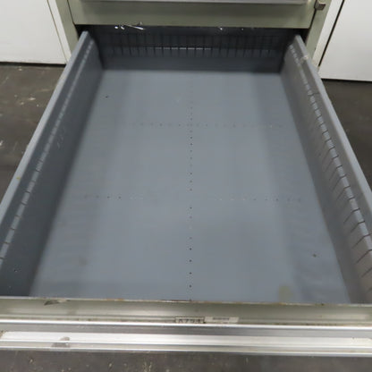 Stanley Vidmar 8 Drawer Small Parts Tools Storage Shop Cabinet 22.5" x 28" x 59"