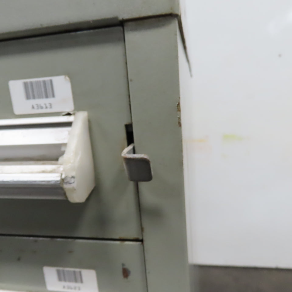 Stanley Vidmar 7 Drawer Small Parts Tools Storage Shop Cabinet 22.5" x 28" x 59"