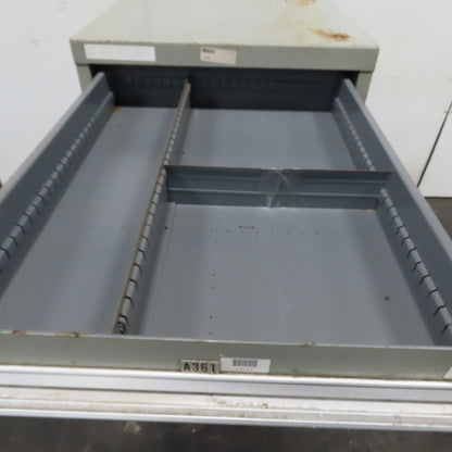 Stanley Vidmar 7 Drawer Small Parts Tools Storage Shop Cabinet 22.5" x 28" x 59"