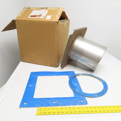 Maxon Ovenpack II EB-4 EB-5 Burner Discharge Sleeve 16.75" Flange 10" Diam.