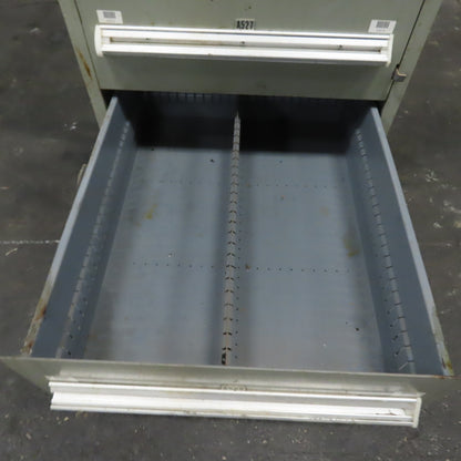 Stanley Vidmar 8 Drawer Small Parts Tools Storage Shop Cabinet 22.5" x 28" x 59"