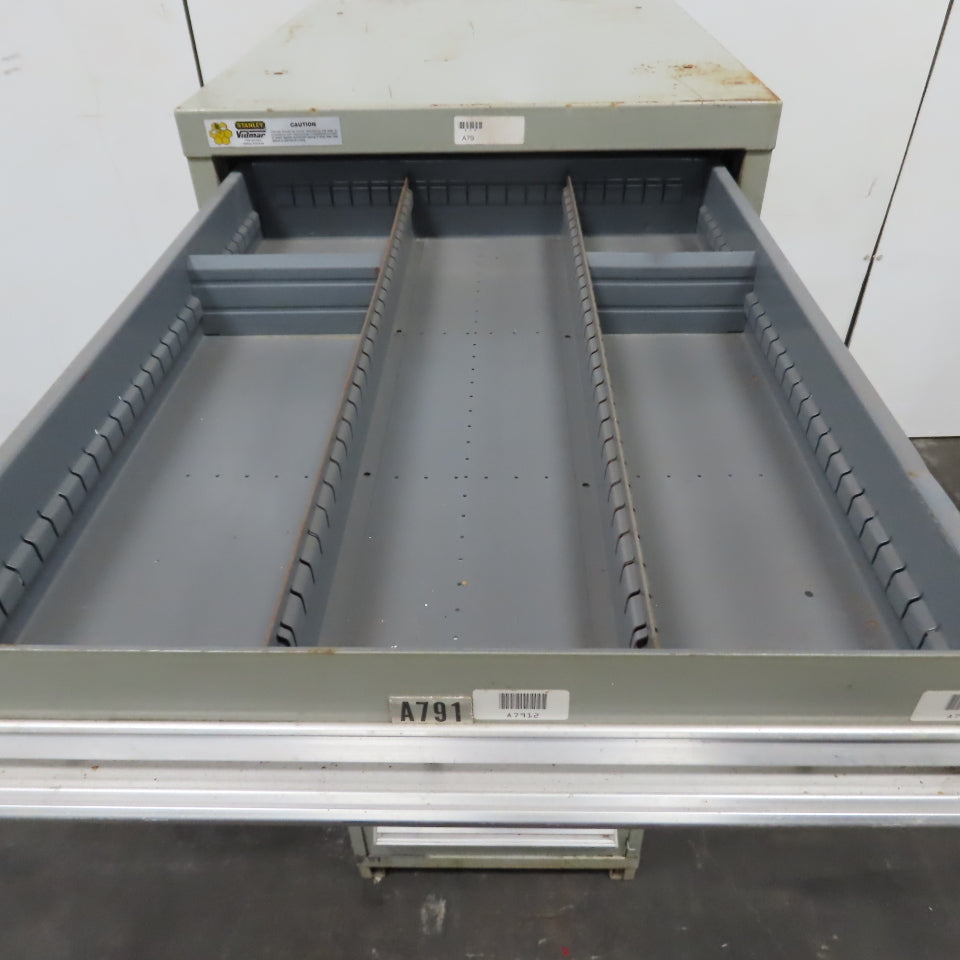 Stanley Vidmar 8 Drawer Small Parts Tools Storage Shop Cabinet 22.5" x 28" x 59"