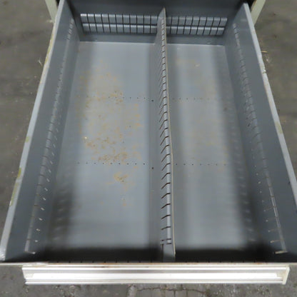 Stanley Vidmar 8 Drawer Small Parts Tools Storage Shop Cabinet 22.5" x 28" x 59"