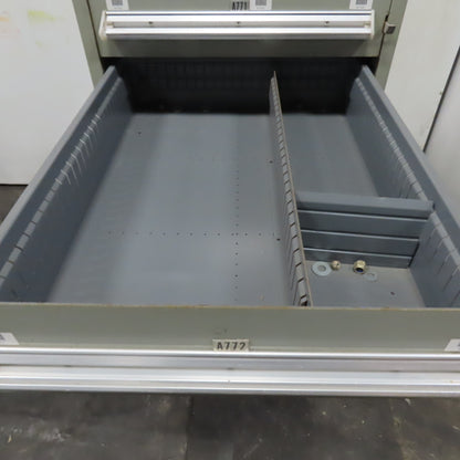 Stanley Vidmar 8 Drawer Small Parts Tools Storage Shop Cabinet 22.5" x 28" x 59"
