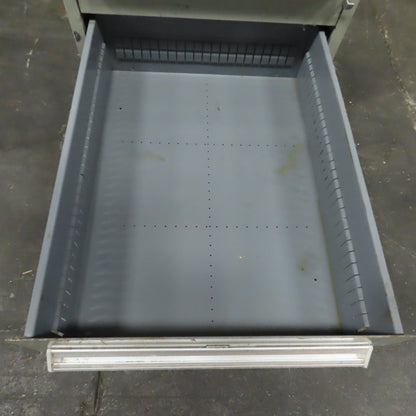 Stanley Vidmar 8 Drawer Small Parts Tools Storage Shop Cabinet 22.5" x 28" x 59"