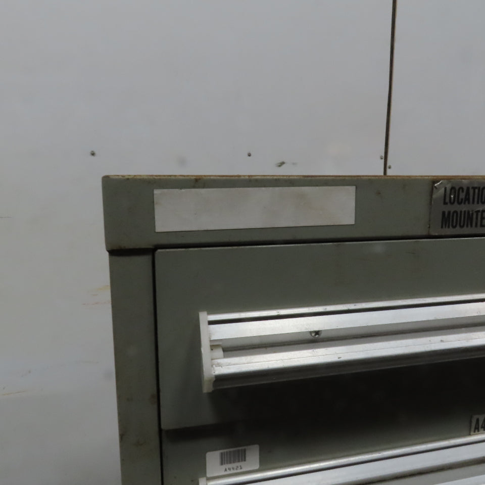 Stanley Vidmar 7 Drawer Small Parts Tools Storage Shop Cabinet 22.5" x 28" x 59"