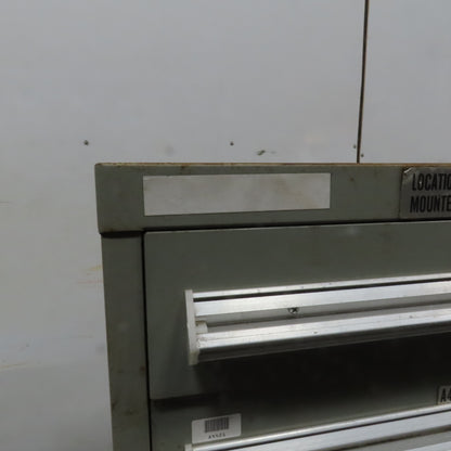 Stanley Vidmar 7 Drawer Small Parts Tools Storage Shop Cabinet 22.5" x 28" x 59"