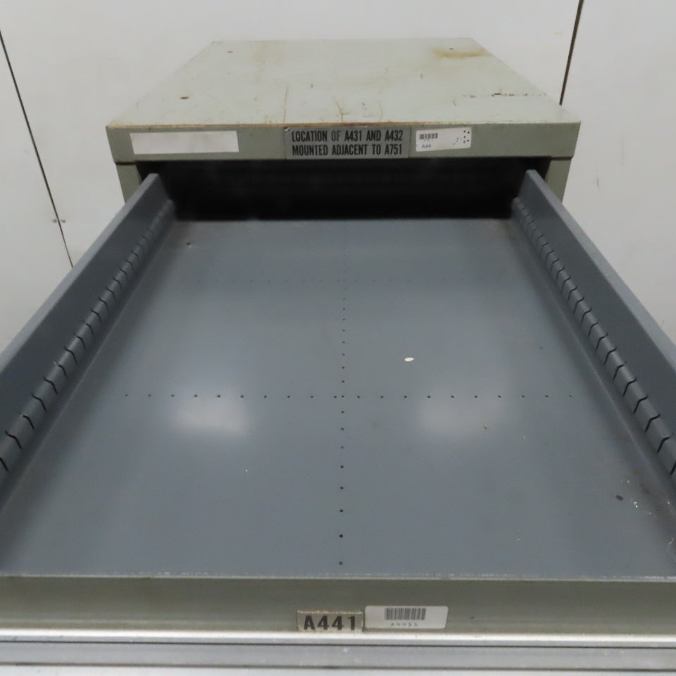 Stanley Vidmar 7 Drawer Small Parts Tools Storage Shop Cabinet 22.5" x 28" x 59"