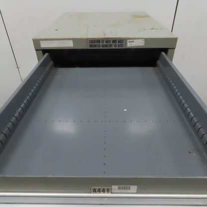 Stanley Vidmar 7 Drawer Small Parts Tools Storage Shop Cabinet 22.5" x 28" x 59"